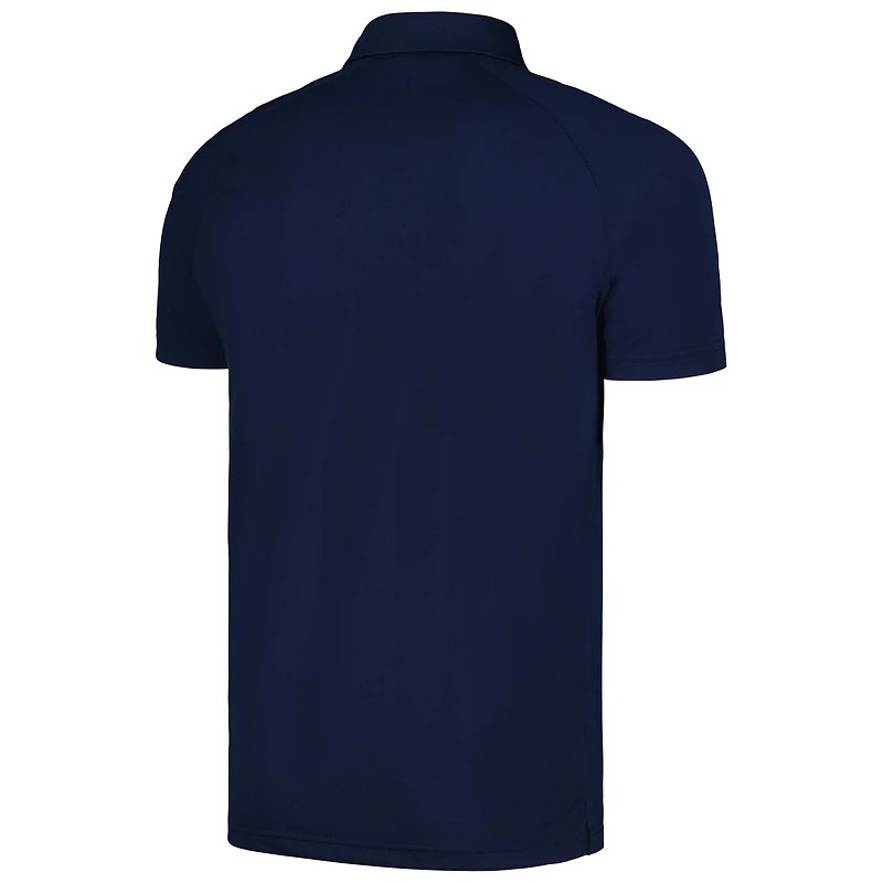 Men's Levelwear Navy Detroit Tigers Sector Batter Up Raglan Polo