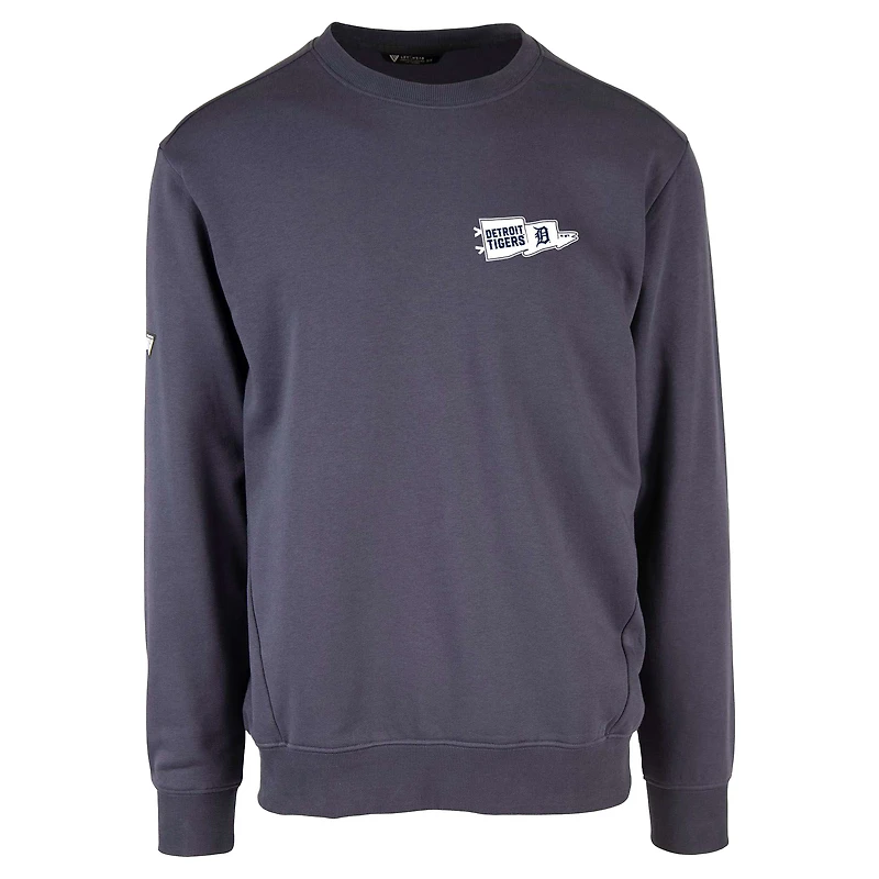 Men's Levelwear  Navy Detroit Tigers Zane Rafters Pullover Sweatshirt