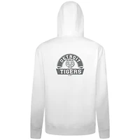 Men's Levelwear White Detroit Tigers Podium Banner Arch Full-Zip Hoodie