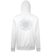 Sweat à capuche blanc motif grainé Podium des Detroit Tigers pour homme de Levelwear