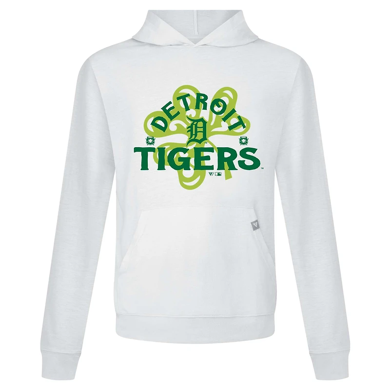 Sweat à capuche blanc pour homme Detroit Tigers St. Patrick's Day Relay Shamrock