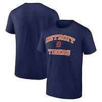 T-shirt homme logo athlétique bleu marine Detroit Tigers Heart and Soul