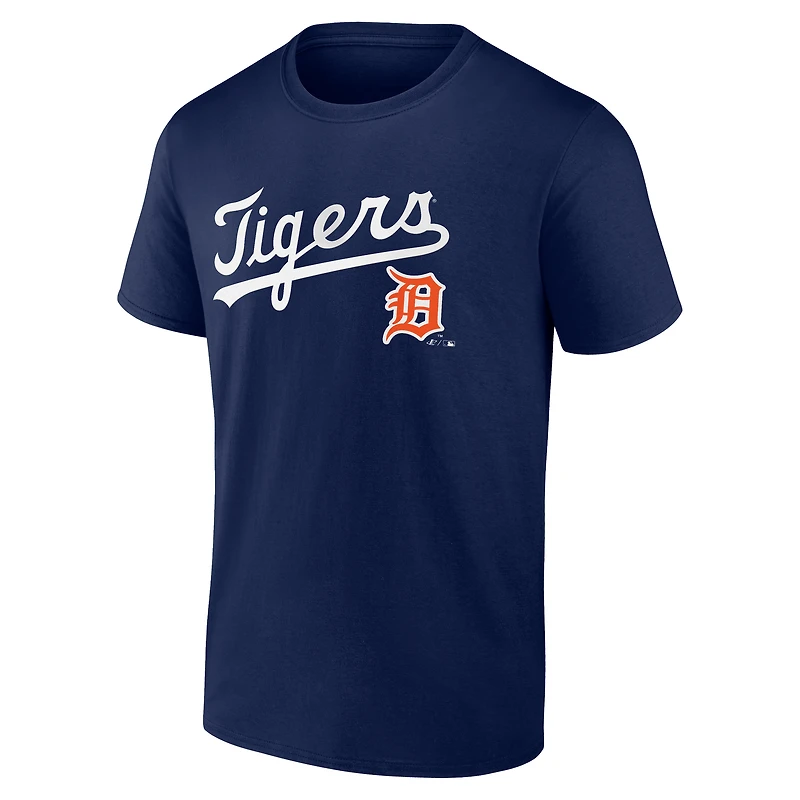 Men's Logo Athletic Navy Detroit Tigers Wahconah T-Shirt