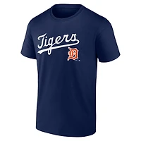 T-shirt Wahconah bleu marine avec logo pour homme des Detroit Tigers