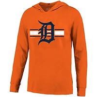 Men's Majestic Threads Tarik Skubal Orange Detroit Tigers Lightweight Name & Number Hoodie