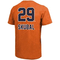 T-shirt Majestic Threads Tarik Skubal orange pour homme, avec nom et numéro des Detroit Tigers