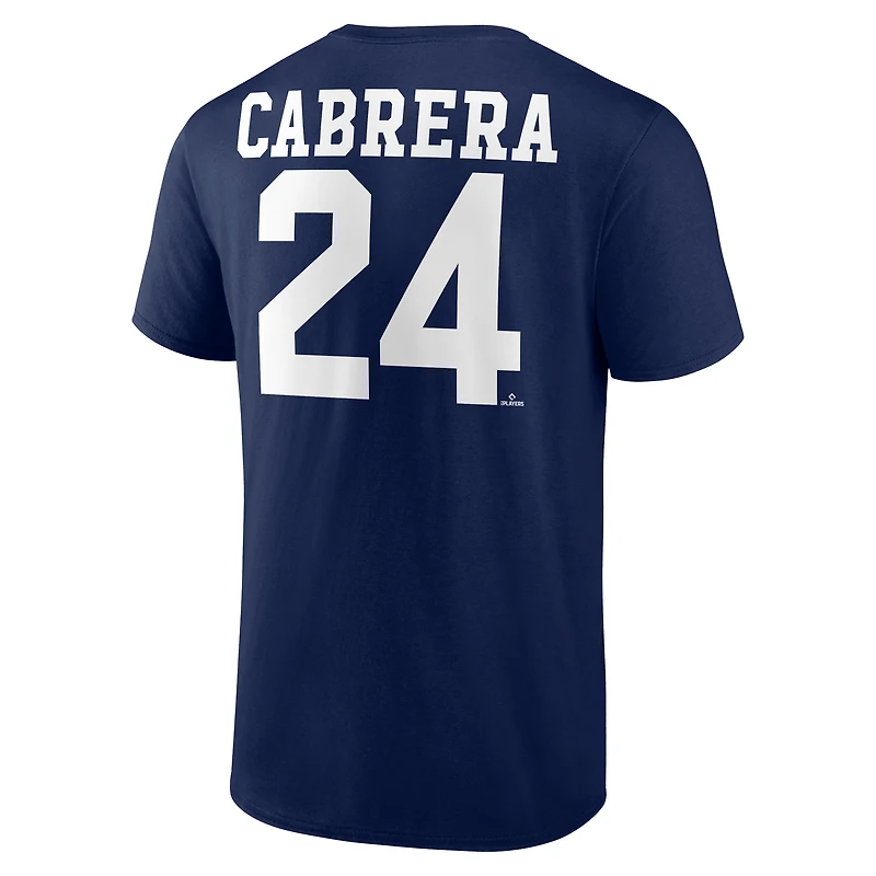 Men's Miguel Cabrera Navy Detroit Tigers Player Icon T-Shirt