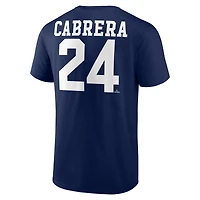 Men's Miguel Cabrera Navy Detroit Tigers Player Icon T-Shirt