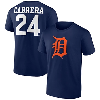 Men's Miguel Cabrera Navy Detroit Tigers Player Icon T-Shirt