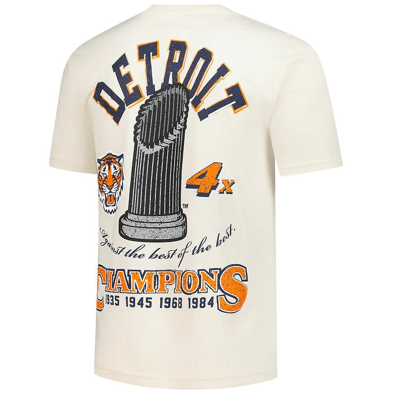 T-shirt Mitchell & Ness crème pour homme, motif Legacy Defined des Detroit Tigers