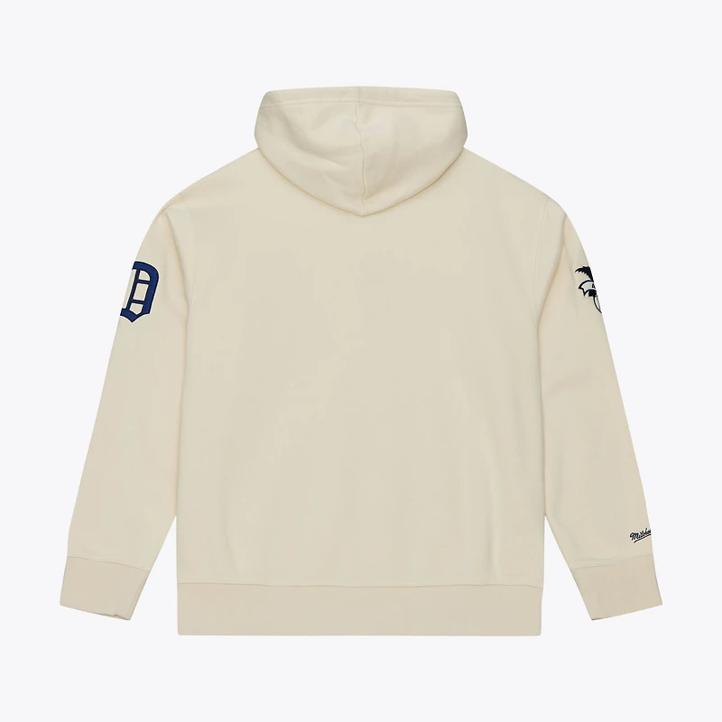 Men's Mitchell & Ness Cream Detroit Tigers Yacht Rock Fleece Hoodie