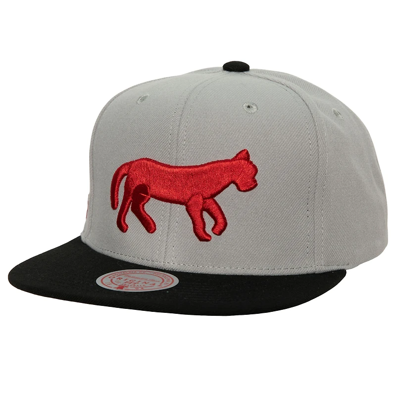 Mitchell & Ness Gris Detroit Tigers Cooperstown Collection Away Snapback Casquette pour homme