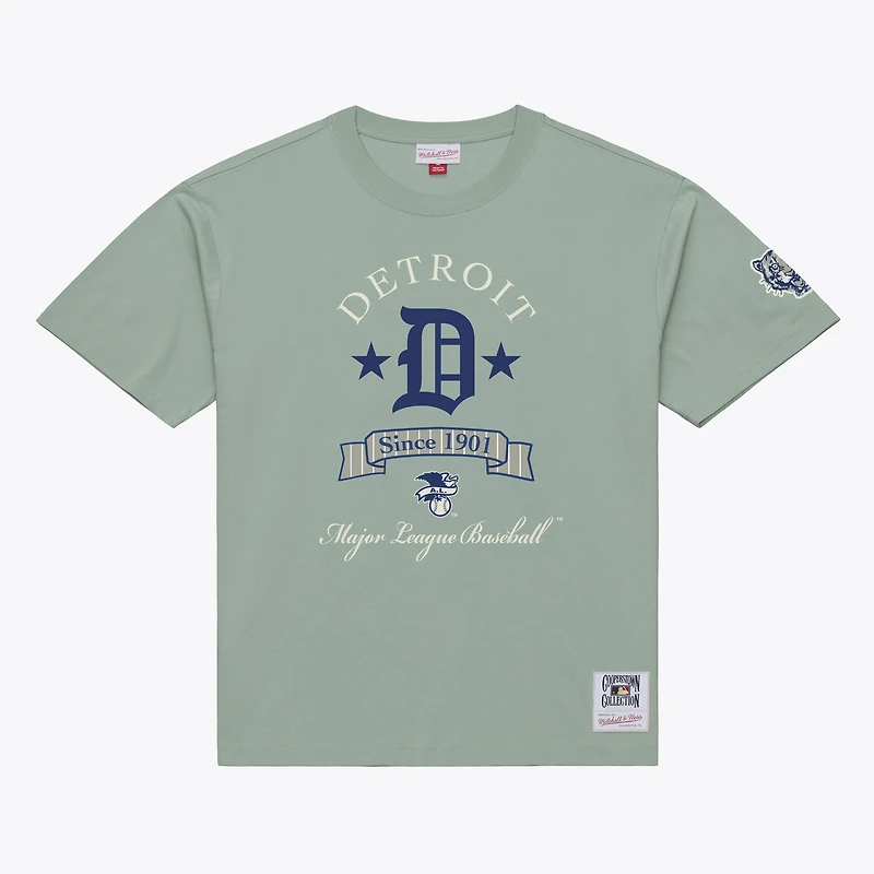 Men's Mitchell & Ness Green Detroit Tigers Yacht Rock T-Shirt
