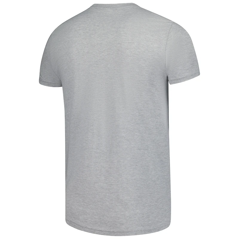 Men's Mitchell & Ness Heather Gray Detroit Tigers Cooperstown Collection Logo T-Shirt