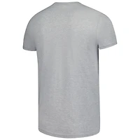 Men's Mitchell & Ness Heather Gray Detroit Tigers Cooperstown Collection Logo T-Shirt
