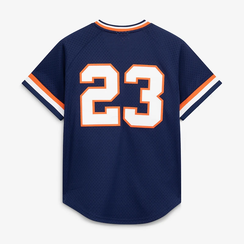 Maillot d'entraînement authentique Mitchell & Ness Kirk Gibson bleu marine des Tigers de Détroit pour homme