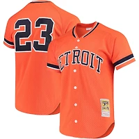 Mitchell & Ness pour homme Kirk Gibson Orange Detroit Tigers Fashion Cooperstown Collection Maillot d'entraînement au bâton en maille
