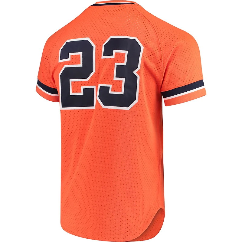 Mitchell & Ness pour homme Kirk Gibson Orange Detroit Tigers Fashion Cooperstown Collection Maillot d'entraînement au bâton en maille