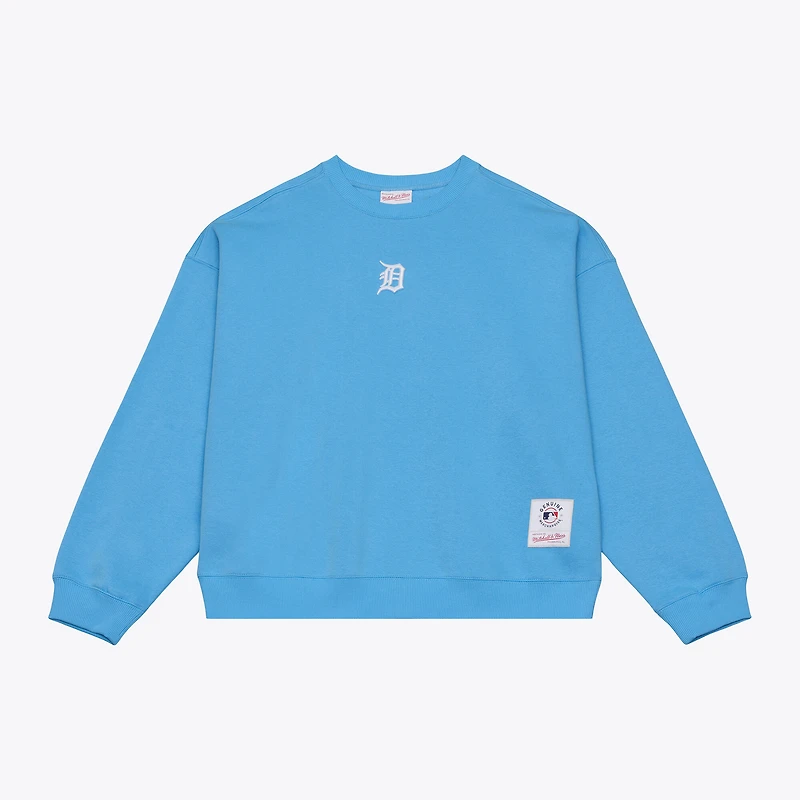 Men's Mitchell & Ness Light Blue Detroit Tigers Insignia Fleece Sweatshirt