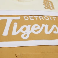 Men's Mitchell & Ness Tan/Cream Detroit Tigers Head Coach Pullover Hoodie