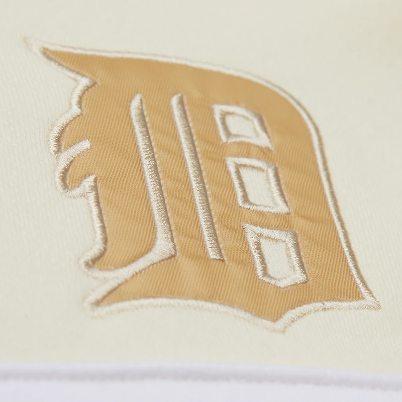 Men's Mitchell & Ness Tan/Cream Detroit Tigers Head Coach Pullover Hoodie