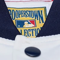 Men's Mitchell & Ness White Detroit Tigers Cooperstown Collection Arctic Lightweight Satin Full-Snap Jacket
