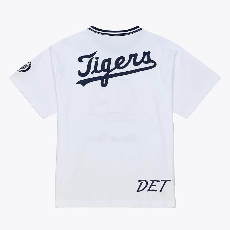 Men's Mitchell & Ness  White Detroit Tigers Cooperstown Collection Arctic T-Shirt