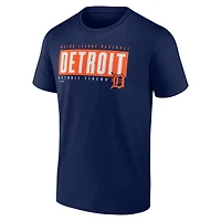 Men's  Navy Detroit Tigers Blocked Out T-Shirt