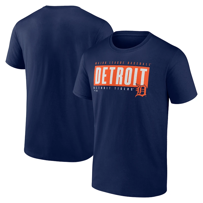 T-shirt bleu marine pour homme des Detroit Tigers