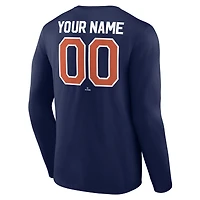 Men's Navy Detroit Tigers Cooperstown Collection Winning Streak Custom Long Sleeve T-Shirt
