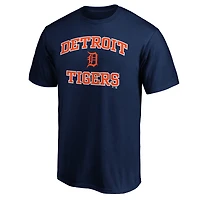 T-shirt bleu marine pour homme avec inscription « Cœur et âme » des Detroit Tigers