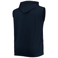 Sweat à capuche sans manches Muscle Detroit Tigers pour homme bleu marine