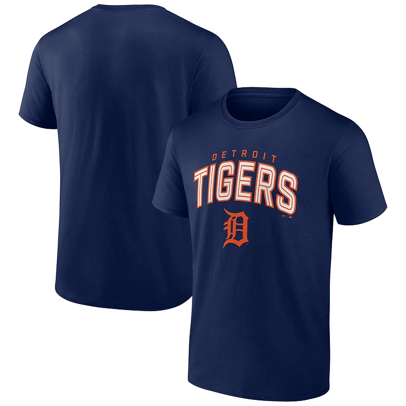T-shirt bleu marine pour homme « Master the Game » des Detroit Tigers