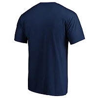 T-shirt bleu marine pour homme avec logo officiel des Detroit Tigers
