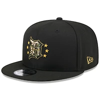 Casquette Snapback 9FIFTY pour la Journée des Forces armées 2024 des Detroit Tigers New Era noire pour homme