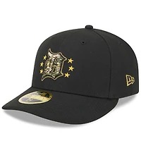 Casquette ajustée 59FIFTY à profil bas pour la Journée des Forces armées 2024 Detroit Tigers New Era noire hommes