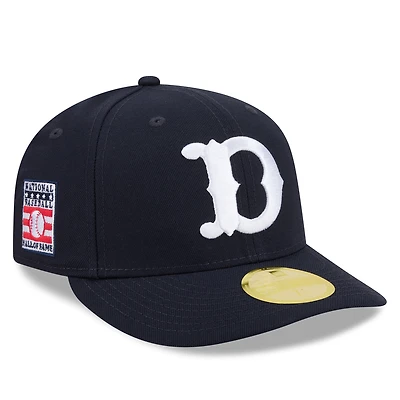 Casquette ajustée New Era noire Detroit Tigers 2026, Temple de la renommée du baseball, modèle 59FIFTY à profil bas pour homme