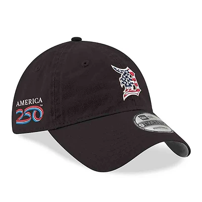 Men's New Era Black Detroit Tigers America 250 9TWENTY Adjustable Hat