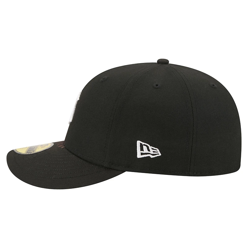 Casquette ajustée New Era 59FIFTY noire pour homme, modèle Detroit Tigers Americana avec aigle à tête blanche.