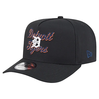 Casquette snapback 9FIFTY A-Frame noire à point de chaînette des Detroit Tigers de New Era pour homme