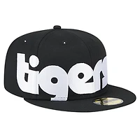 Casquette ajustée 59FIFTY sous-visière à carreaux noire des Detroit Tigers pour hommes New Era