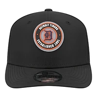 Men's New Era  Black Detroit Tigers Circle 9SEVENTY Adjustable Hat