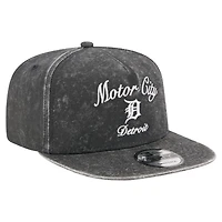Men's New Era Black Detroit Tigers City Slogan A-Frame 9FIFTY Snapback Hat