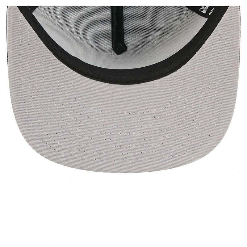 Men's New Era Black Detroit Tigers City Slogan A-Frame 9FIFTY Snapback Hat