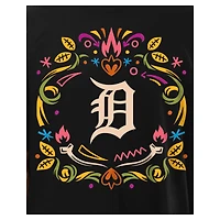 T-shirt noir Día de los Muertos des Detroit Tigers New Era pour hommes