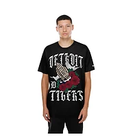T-shirt New Era noir pour homme Detroit Tigers Lifestyle Blessed Aesthetic