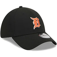 Casquette Flex 39THIRTY noire avec logo Detroit Tigers New Era pour homme