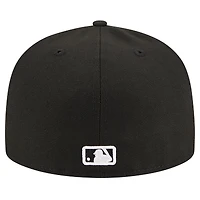 Casquette ajustée 59FIFTY noire avec logo des Detroit Tigers New Era pour hommes