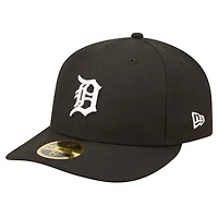 Men's New Era Black Detroit Tigers Low Profile 59FIFTY Fitted Hat