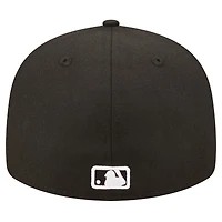 Casquette ajustée 59FIFTY à profil bas des Detroit Tigers New Era pour hommes, noire